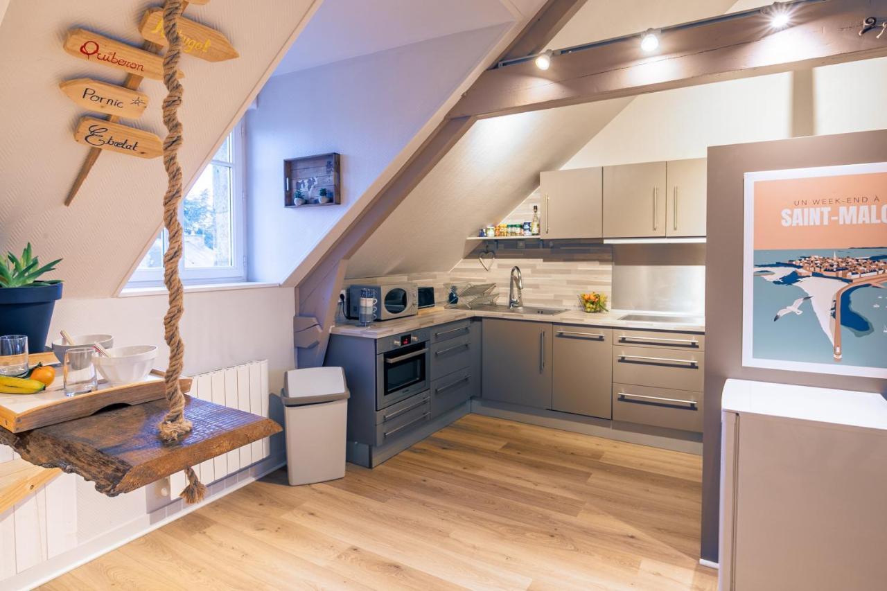 Le Petit Melorien Apartment Saint-Meloir-des-Ondes Luaran gambar